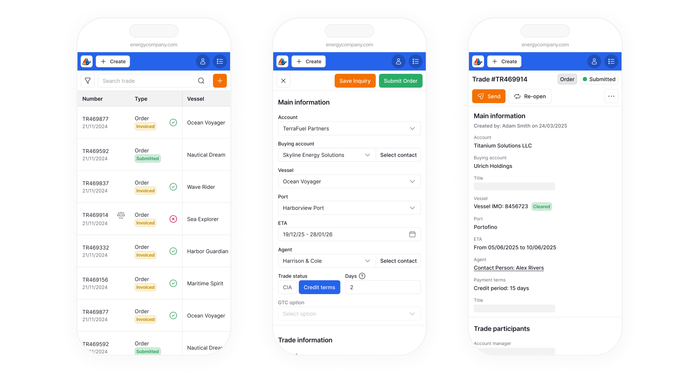 Mobile responsive view