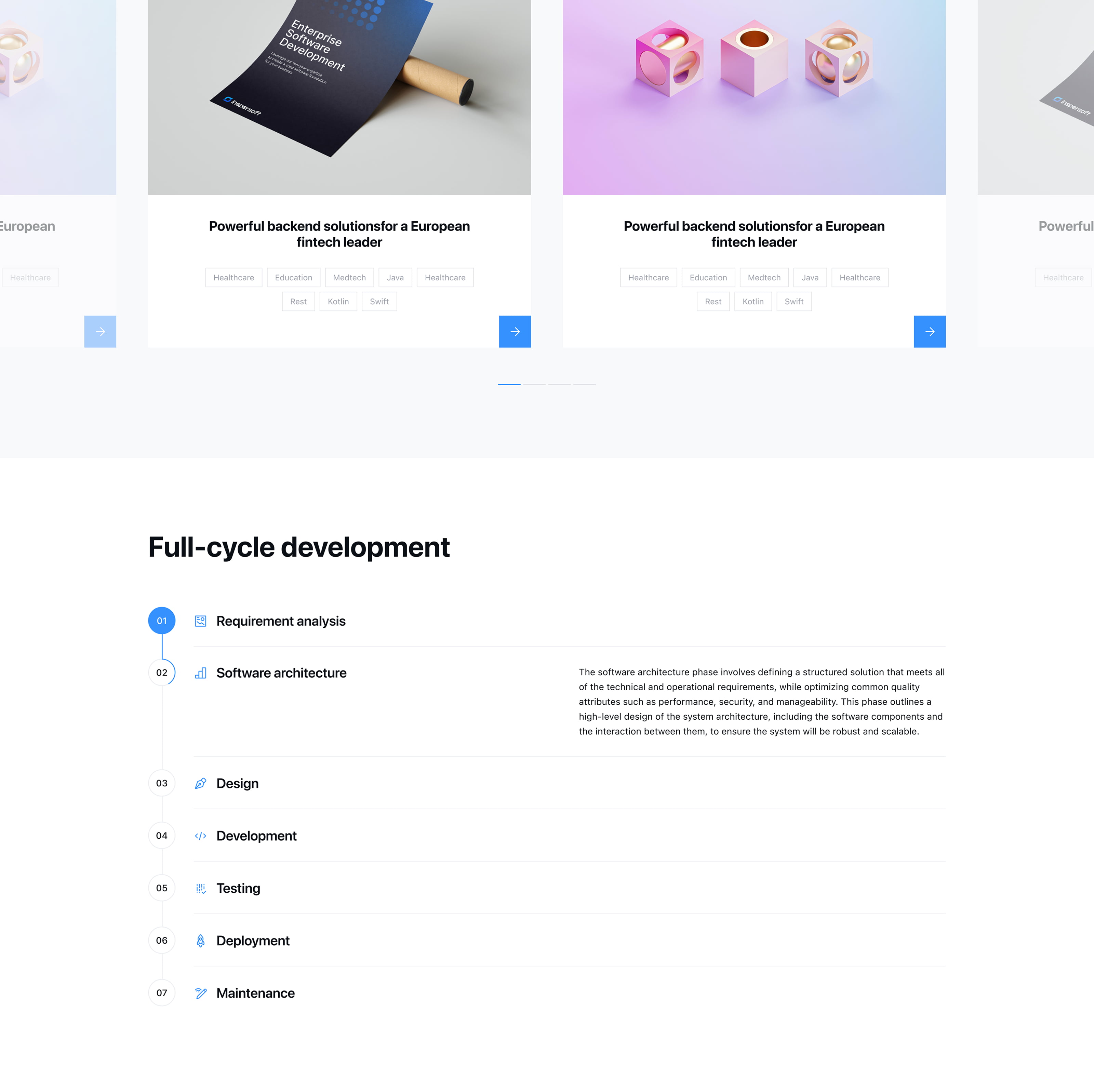 GeekGroup Service Page, view 2