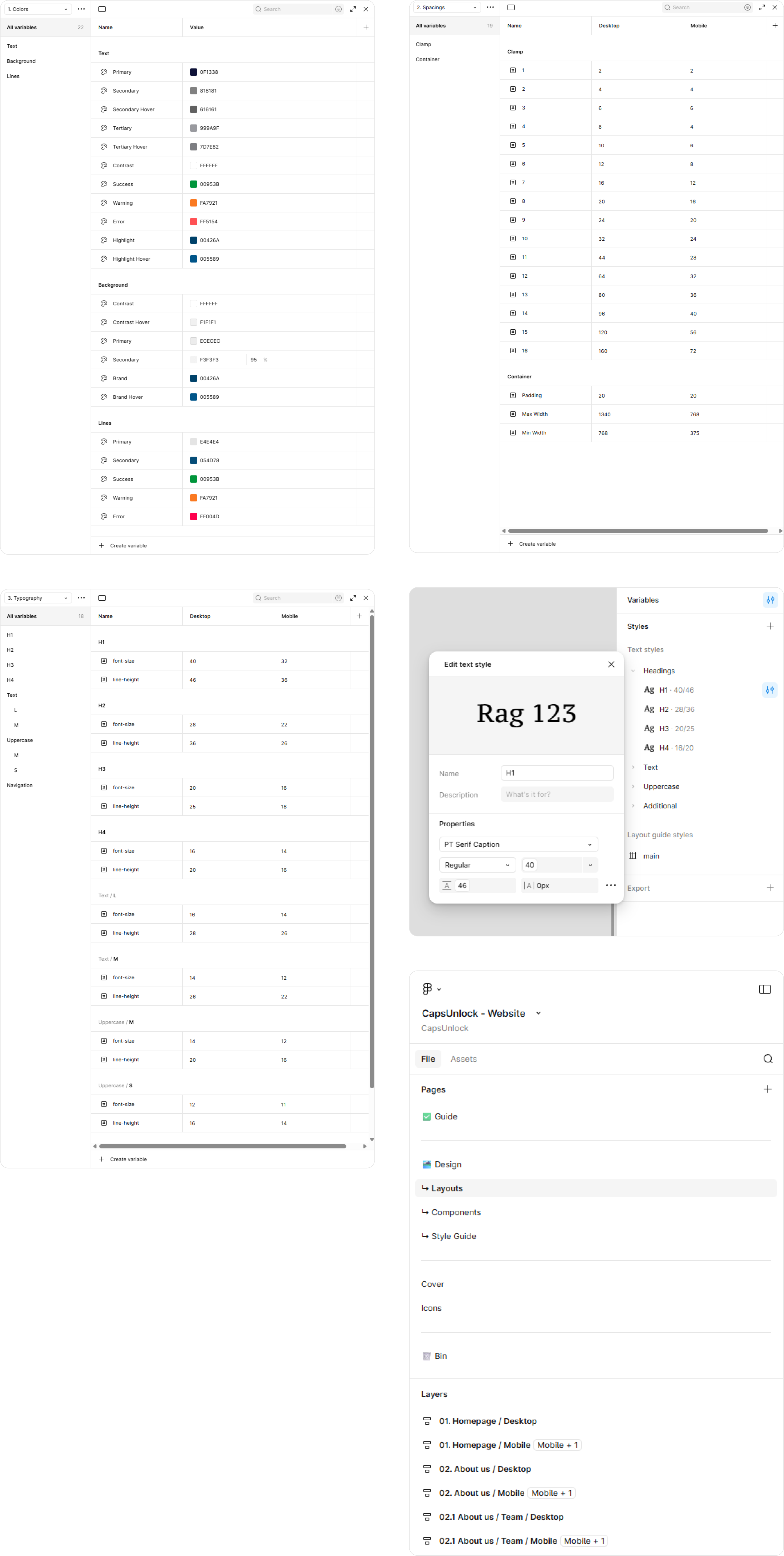 CAPS Unlock — Figma File Structure