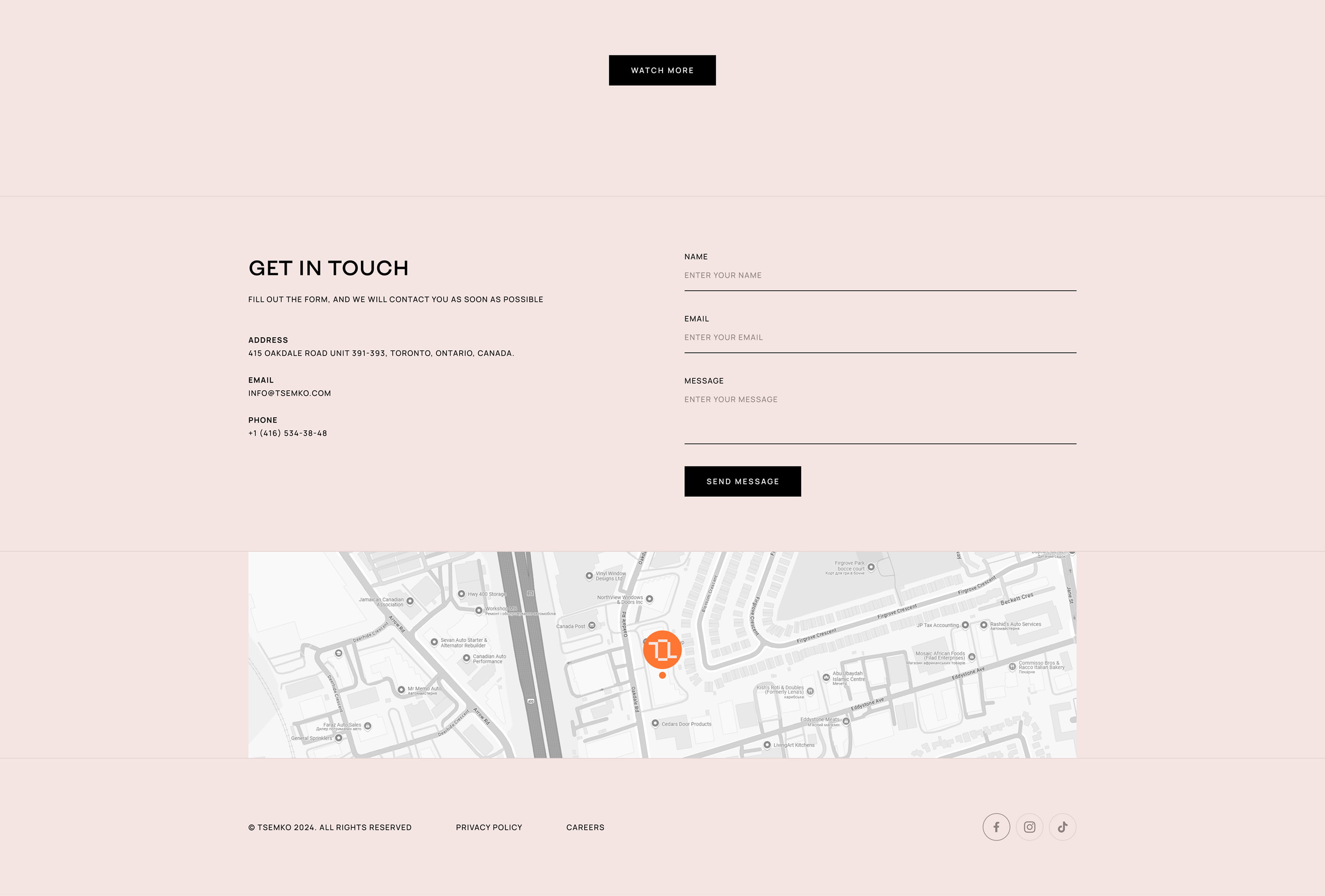 Tsemko Decor Homepage, section 4