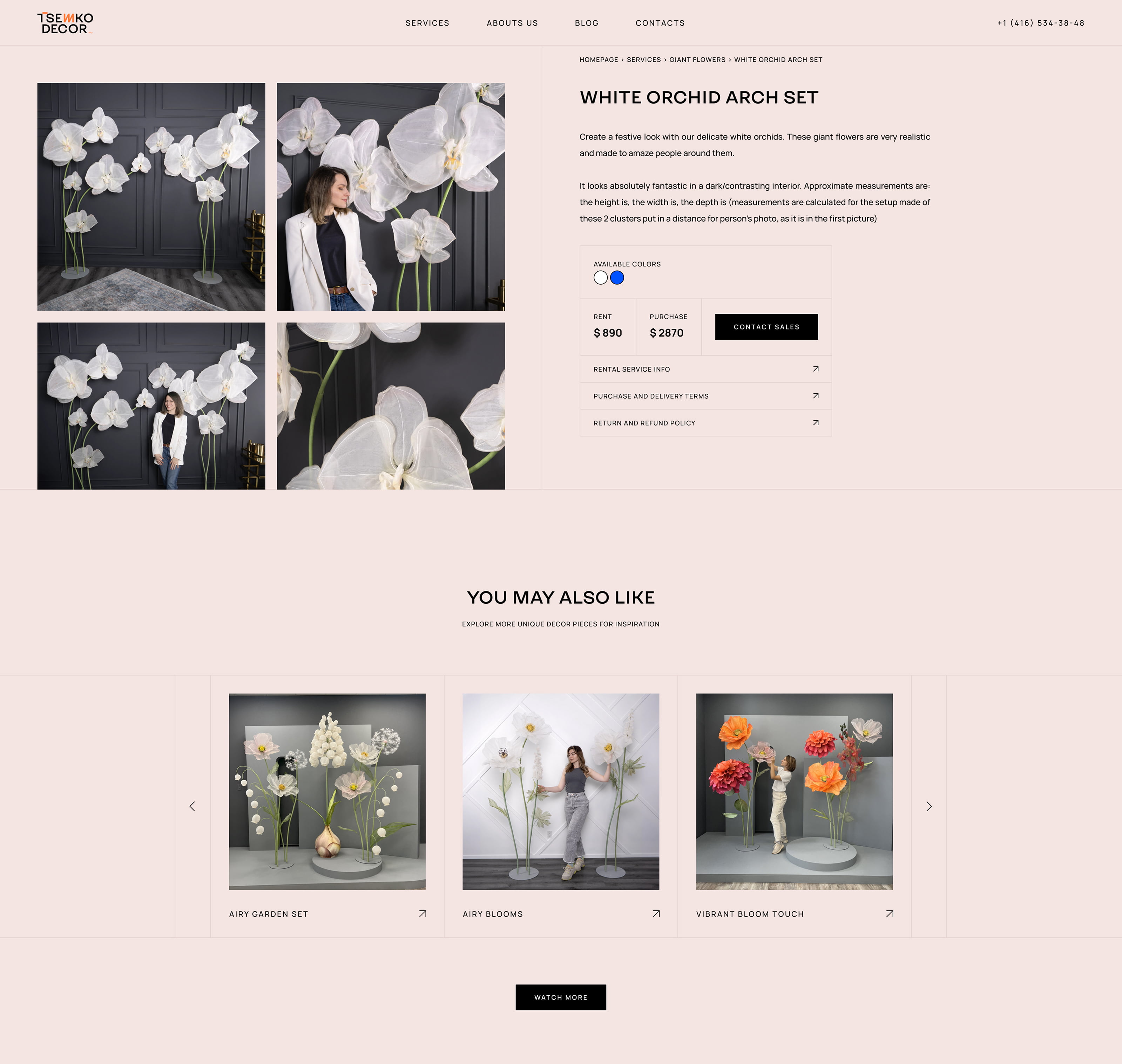 Tsemko Decor — Product Page